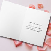 Carte Pink Paper Airplane Heart Romantic Valentine's 