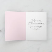 Carte Pink Peony Bouquet pour la pensée de vous (Intérieur)