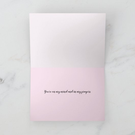 Carte Pink Petunia pense à vous (Intérieur)