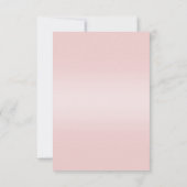 Carte Pink Premier anniversaire bébé fille photo Invitat (Dos)