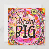 Carte Pink Pretty Dream Grande Inspiration Encouragement (Devant)