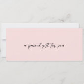 Carte Pink QR Code Modern Business Cadeau Certificat (Dos)