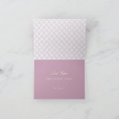 Carte Pink Rose Enchanted Forest Foil Holiday Card (Intérieur)