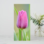Carte Pink tulip flower (Debout devant)