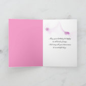 Carte Pink Tulip Joyeux anniversaire (Intérieur)
