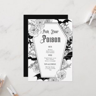 Carte Pink Your Poison Dark Moody Mariage gothique