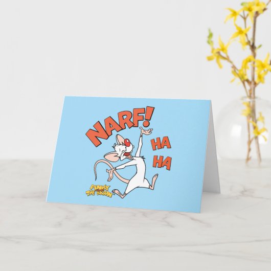 Carte Pinky et le cerveau | Pinky "Narf !" (Fleur jaune)