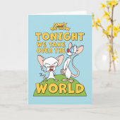 Carte Pinky et le cerveau | Reprendre Le Monde (Fleur jaune)