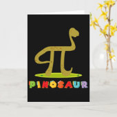 Carte Pinosaur Funny Pi Day Dinosaur Math Lover Science  (Fleur jaune)