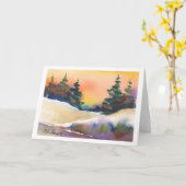 Carte Pins d'or de coucher du soleil (Fleur jaune)