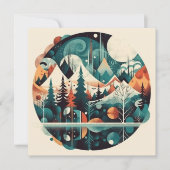 Carte Pins nordiques et pics (Devant)