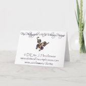 Carte Pinson heureux de bébé du jour de mère (Dos)