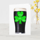 Carte pinte Guinness (Fleur jaune)