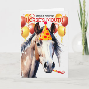 Carte Pinto Paint Horse Amusant Anniversaire
