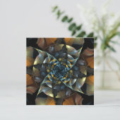 Carte Pinwheel Art Abstrait (Debout devant)