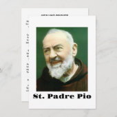 Carte PIO St. PADRE (Devant / Derrière)