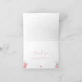 Carte Piper Peony Papillon Fête des mariées Merci (Intérieur)