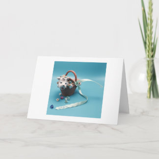 Carte Pique-nique avec un petit chien