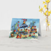 Carte Pique-nique de gnome (Fleur jaune)