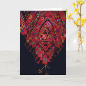 Carte Piquer bédouin de robe (Fleur jaune)