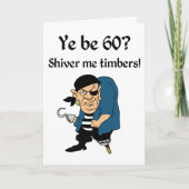 Carte Pirate 60e Birthday (Devant)