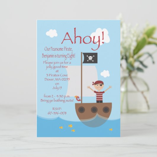 Carte Pirate Boy (Debout devant)