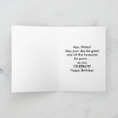 Carte Pirate Boy, huit ans (Intérieur)