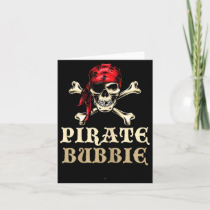 Carte Pirate Bubbie Crâne Correspondant Grand-mère Hallo