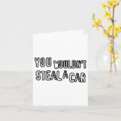 Carte Pirate de film de blague de papa Vous ne voleriez  (Fleur jaune)