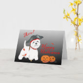 Carte Pirate de Terrier blanc de West Highland (Fleur jaune)