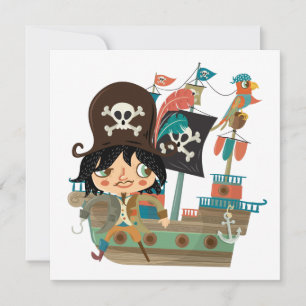 Carte Pirate et bateau de pirate