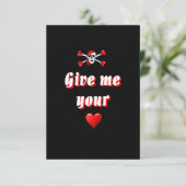 Carte Pirate et coeurs (Debout devant)