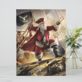 Carte Pirate Père Noël (Debout devant)