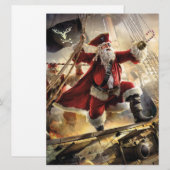 Carte Pirate Père Noël (Devant / Derrière)