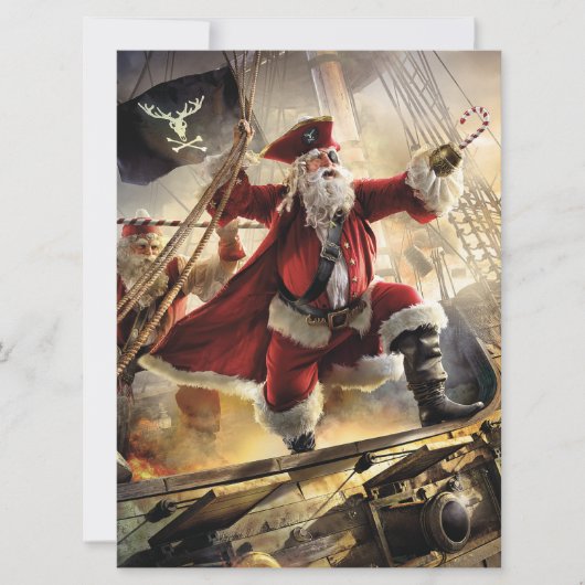 Carte Pirate Père Noël (Devant)