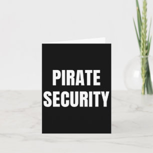 Carte Pirate Security Maman Papa Drôle Costume Halloween