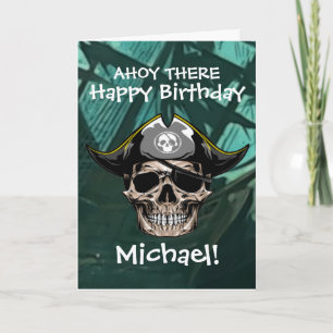 Carte Pirate Skull Capitaine Jack