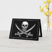 Carte Pirate Skull & Shones d'épée (TLAPD) (Fleur jaune)