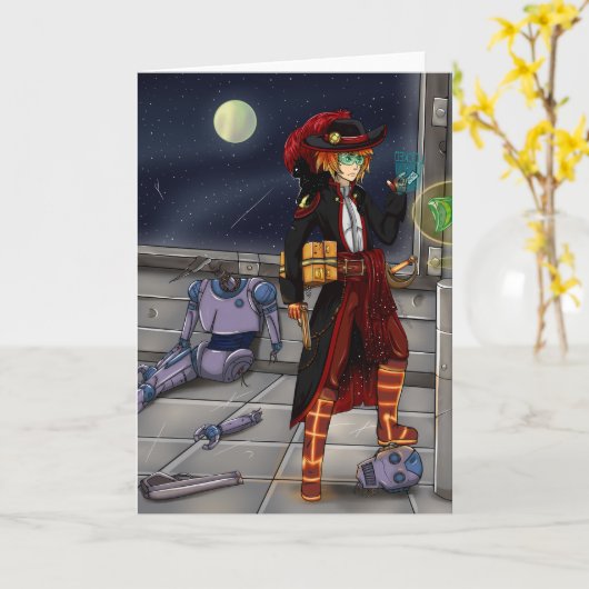 Carte Pirate spatiale (Fleur jaune)