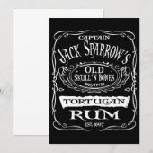 Carte Pirates Du Bruant Du Rum Tortugan Des Caraïbes (Devant / Derrière)