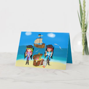 Carte Pirates et Treasure Greeting Card