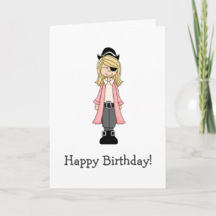 Carte Pirates roses ・ Pirate Girl #2