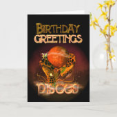 Carte Pisces Anniversaire des voeux de Valxart (Fleur jaune)