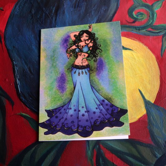 Carte Pisces Belly Dancer Art