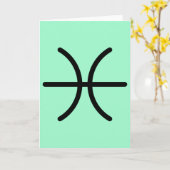 Carte Pisces Greeting Card (Fleur jaune)