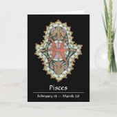 Carte Pisces Khamsa Note Card (Devant)