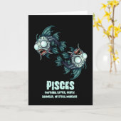 Carte Pisces Zombie (Fleur jaune)