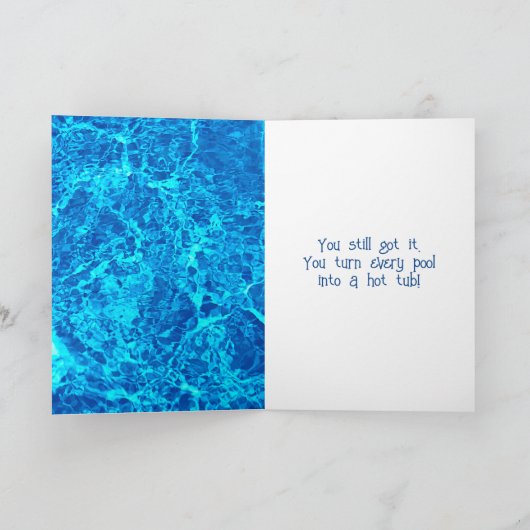 Carte Piscine Anniversaire (Intérieur)