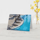 Carte Piscine De Vacances (Fleur jaune)