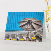 Carte Piscine De Vacances (Fleur jaune)